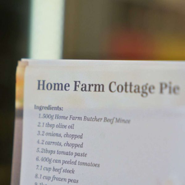 Cottage Pie Recipe Card