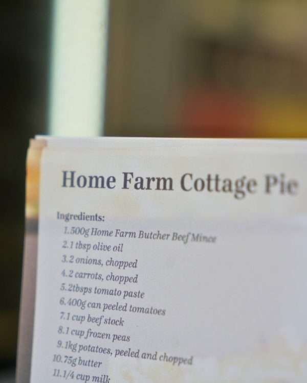 Cottage Pie Recipe Card